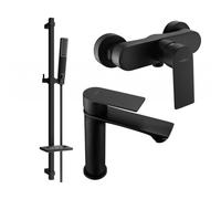 Mexen Royo DQ72 ensemble de douche, noir - 72204DQ72-70 5893 5907709197466
