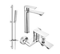 Mexen Royo DQ72 ensemble de bain, chrome - 72213DQ72-00 3307 5907709197794