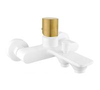 Mexen Royo One robinet de baignoire, blanc/or - 72231-25 4619 5907709112902