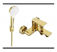 Mexen Royo R05 robinet de baignoire avec ensemble de douche, or - 7223R05-50 3353 5907709198135