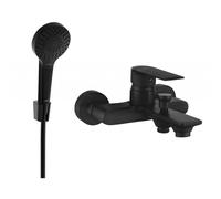 Mexen Royo R05 robinet pour baignoire avec ensemble de douche, noir - 7223R05-70 3357 5907709198142