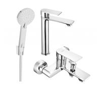 Mexen Royo R40 ensemble bain, chrome - 72213R40-00 3329 5907709197985