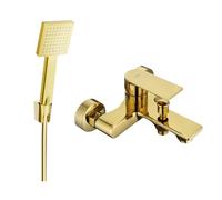 Mexen Royo R45 robinet de baignoire avec ensemble de douche, or - 7223R45-50 3355 5907709198203
