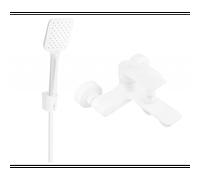 Mexen Royo R62 robinet de baignoire avec ensemble de douche, blanc - 7223R62-20 3352 5907709198234