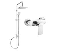 Mexen Tord ensemble de douche apparent avec pommeau de douche et robinet de douche Royo, chromé - 72240200-00 6072 5907709181564