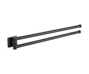 Mexen Rufo double porte-serviettes pivotant, noir - 7050925-70 953 5907709120969