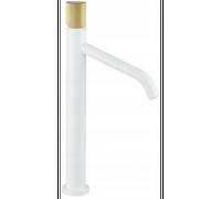 Mexen Rumba One robinet de lavabo haut, blanc/or - 73511-25 4529 5907709109933