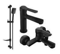 Mexen Sabre DF62 ensemble de baignoire, noir - 72103DF62-70 3107 5907709195707