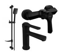Mexen Sabre DF62 ensemble de douche, noir - 72104DF62-70 3119 5907709195806