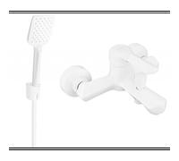Mexen Sabre R62 mitigeur de baignoire avec ensemble de douche, blanc - 7213R62-20 3134 5907709195950