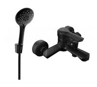 Mexen Sabre R74 mitigeur de baignoire avec ensemble de douche, noir - 7213R74-70 3139 5907709196001