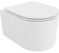 Mexen Sofia Cuvette de WC sans rebord avec plaque mince à chute lente, duroplast, blanc - 30540300