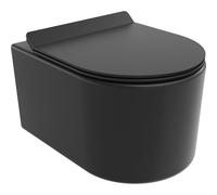 Mexen Sofia cuvette WC Rimless Tornado avec abattant à descente progressive slim, duroplast, noir mat - 30540185T 61504 5905315577498