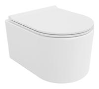Mexen Sofia cuvette WC sans rebord Tornado avec abattant slim à descente progressive, duroplast, blanc brillant - 30540500T 61503 5905315577481