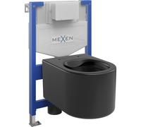 Mexen ensemble encastré WC châssis Fenix XS-F avec cuvette WC Sofia, noir mat - 6803354XX85 13118 5907709163942