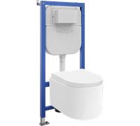 Mexen Sofia ensemble encastré WC châssis Tex E avec cuvette WC Tornado et abattant à descente lente, blanc - 610930540200T 101559 5907931047232