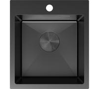 Mexen Solix évier en acier inoxydable 1 bac 400 x 450 mm, noir - 6401401000-70 78908 5905315981486