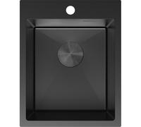 Mexen Solix évier en acier inoxydable 1 bac 400 x 500 mm, noir - 6406401000-70 78932 5905315981721