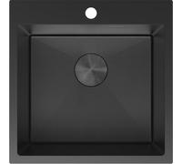 Mexen Solix évier en acier inoxydable 1 bac 500 x 500 mm, noir HC - 6407501000-70HC 78941 5905315981813