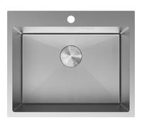 Mexen Solix évier en acier inoxydable 1 bac 600 x 500 mm, inox HC - 6408601000-01HC 78943 5905315981837