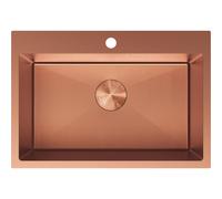 Mexen Solix évier en acier inoxydable 1 bac 650 x 450 mm, cuivre HC - 6403651000-65HC 78923 5905315981639