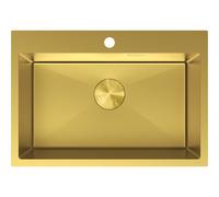 Mexen Solix évier en acier inoxydable 1 bac 650 x 450 mm, doré - 6403651000-55 78920 5905315981608