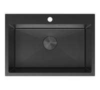 Mexen Solix évier en acier inoxydable 1 bac 650 x 450 mm, noir - 6403651000-70 78924 5905315981646
