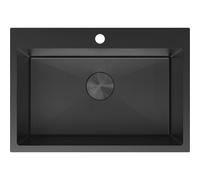 Mexen Solix évier en acier inoxydable 1 bac 650 x 450 mm, noir HC - 6403651000-70HC 78925 5905315981653