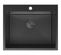 Mexen Solix évier en acier inoxydable 1-bassin 600 x 500 mm, noir HC - 6408601000-70HC 78949 5905315981899
