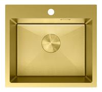 Mexen Solix évier en acier inoxydable 1 compartiment 500 x 450 mm, doré HC - 6402501000-55HC 78913 5905315981530