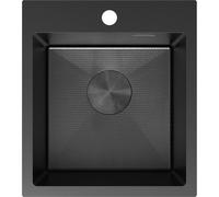 Mexen Solix évier en acier inoxydable à 1 bac 400 x 450 mm, noir HC - 6401401000-70HC 78909 5905315981493