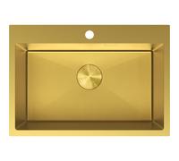 Mexen Solix évier en acier inoxydable à 1 bac 650 x 450 mm, doré HC - 6403651000-55HC 78921 5905315981615