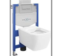 Mexen Stella ensemble encastré WC cadre Fenix XS-U avec cuvette WC, blanc brillant - 6853368XX00 13046 5907709163720