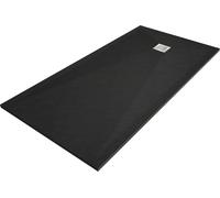 Mexen Stone+ Composite Baignoire-douche carrée 180 x 90 cm, Noir - 44709018