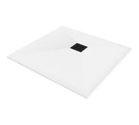 Mexen Stone+ receveur de douche composite carré 70 x 70 cm, blanc, cache noir - 44107070-B 24913 5905315222985