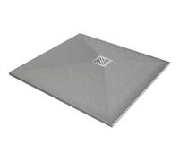 Mexen Stone+ receveur de douche en composite carré 80 x 80 cm, gris-béton - 44618080 15212 5907709150607