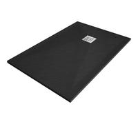 Mexen Stone+ receveur de douche composite rectangulaire 100 x 80 cm, noir - 44708010 15153 5907709150973