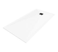 Mexen Stone+ receveur de douche rectangulaire en composite 200 x 100 cm, blanc, cache noir - 44101020-B 24947 5905315223326