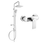 Mexen Sven ensemble de douche apparent avec pomme de douche et mitigeur Royo, chrome - 72240262-00 6075 5907709181595