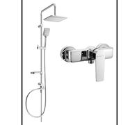 Mexen Sven ensemble de douche encastré avec pomme de douche et robinet de douche Lynx, chrome - 745940262-00 6115 5907709181984