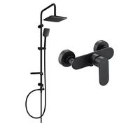 Mexen Sven ensemble de douche extérieure avec pommeau et mitigeur de douche Milo, noir - 71340262-70