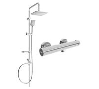 Mexen Sven ensemble de douche externe avec pommeau de douche et robinet thermostatique Kai, chrome - 77100262-00