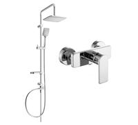 Mexen Sven ensemble de douche sur surface avec pomme de douche et mitigeur de douche Cetus, chrome - 744340262-00 6099 5907709181823
