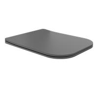 Mexen Teo abattant slim à descente amortie, duroplast, gris foncé mat - 39840071 53151 5905315394088