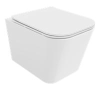 Mexen Teo cuvette WC Rimless avec abattant à descente lente slim, duropastic, blanc brillant - 30850600 4398 5907709114234
