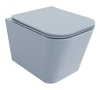 Mexen Teo cuvette WC sans rebord avec abattant à fermeture lente slim, duroplast, gris-bleu mat - 30854069 16047 5907709157590