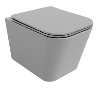 Mexen Teo cuvette WC Rimless avec abattant à descente progressive slim, duroplast, gris clair mat - 30854061 5221 5907709175600