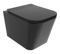 Mexen Teo cuvette WC sans rebord avec abattant slim à descente amortie, duroplast, noir mat - 30850685 4402 5907709128934