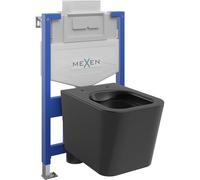 Mexen ensemble encastré WC cadre Fenix XS-U avec cuvette WC Teo, noir mat - 6853385XX85 13048 5907709163744