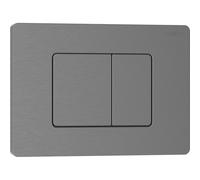 Mexen Tex 05 bouton de chasse d'eau acier inoxydable, gun gray brossé - 6105-12 68701 5905315969569